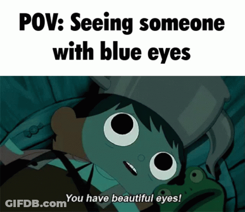 Cartoon Character Saying You Have Beautiful Eyes GIF