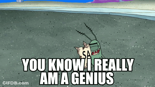 Cartoon Character Saying You Know I Really Am A Genius Holding Cat GIF