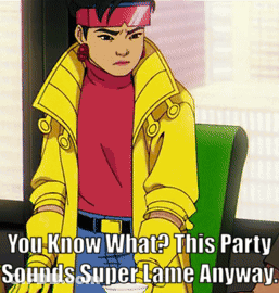 Cartoon Character Saying You Know What This Party Sounds Super Lame Anyway GIF