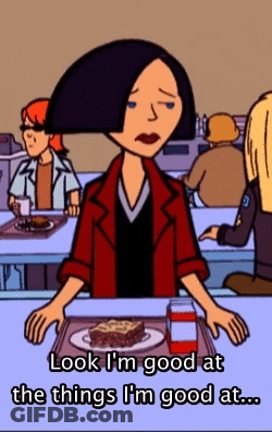 Cartoon Character Saying You Look So Much Prettier When You Smile GIF