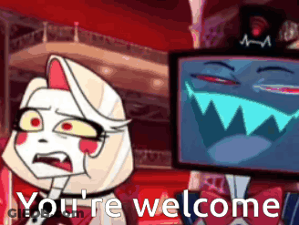 Cartoon Character Saying You're Welcome GIF