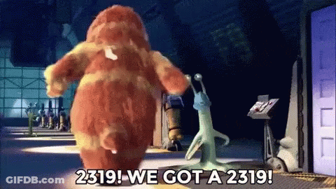 Cartoon Character Says 2319 We Got A 2319 Next To Another Character GIF