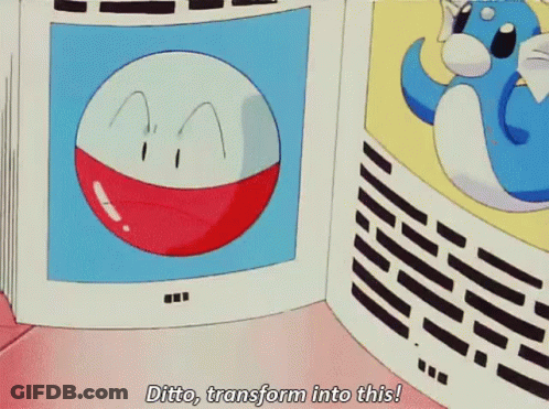 Cartoon Character Says Ditto Transform Into This GIF