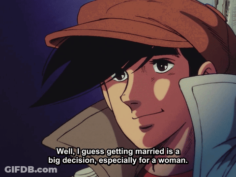Cartoon Character Says Getting Married Is Big Decision GIF