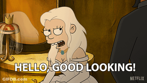 Cartoon Character Says Hello Good Looking GIF