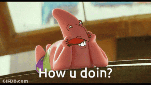 Cartoon Character Says How U Doin GIF