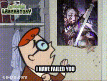 Cartoon Character Says I Have Failed You Looking At Picture GIF