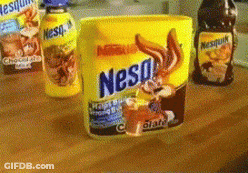 Cartoon Character Says I Like Chocolate Milk GIF