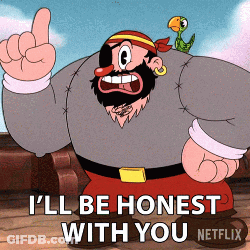 Cartoon Character Says I'll Be Honest With You Netflix Poster GIF