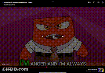Cartoon Character Says I'm Anger And I'm Always On A Screen GIF