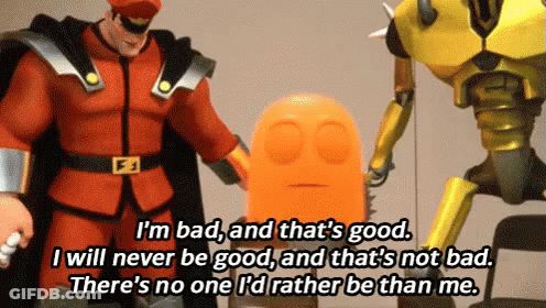 Cartoon Character Says I'm Bad And That Is Good GIF