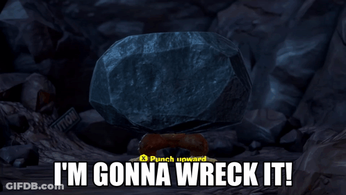 Cartoon Character Says I'm Gonna Wreck It GIF