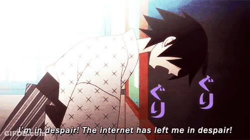 Cartoon Character Says I'm In Despair GIF