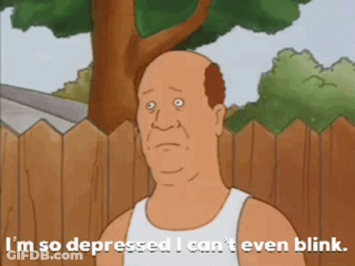 Cartoon Character Says I'm So Depressed GIF