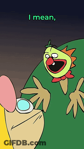Cartoon Character Says I Mean GIF