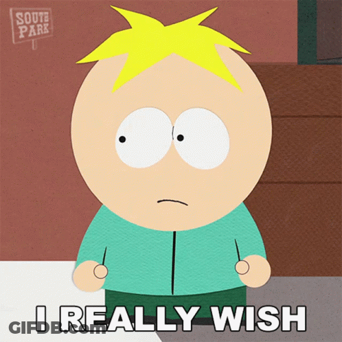 Cartoon Character Says I Really Wish GIF