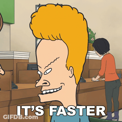 Cartoon Character Says It's Faster GIF