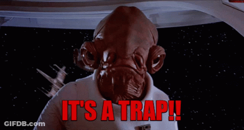 Cartoon Character Says Its A Trap GIF