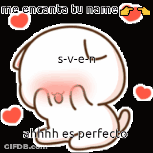 Cartoon Character Says Me Encanta Tu Name GIF