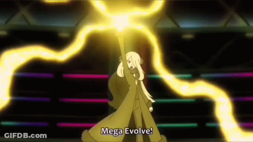 Cartoon Character Says Mega Evolve GIF