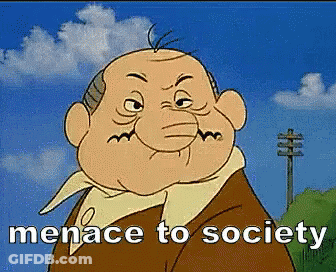 Cartoon Character Says Menace To Society GIF