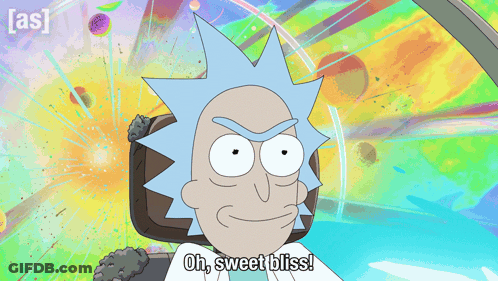 Cartoon Character Says Oh Sweet Bliss GIF