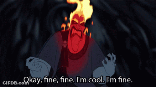 Cartoon Character Says Okay Fine Fine I'm Cool I'm Fine GIF