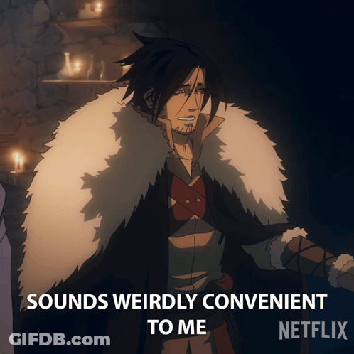 Cartoon Character Says Sounds Weirdly Convenient To Me On Netflix GIF