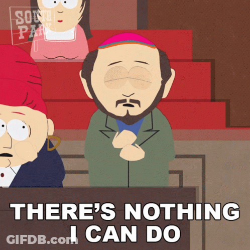 Cartoon Character Says There's Nothing I Can Do GIF