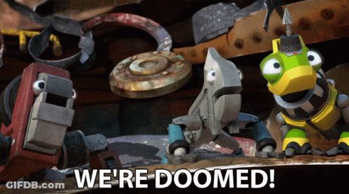 Cartoon Character Says We're Doomed GIF