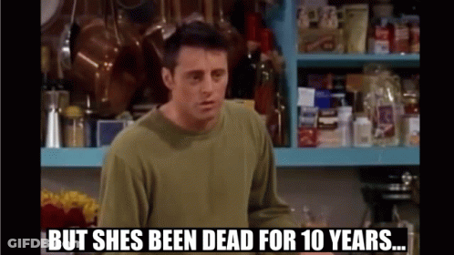 Cartoon Character Says Well He's Dead On Pink GIF