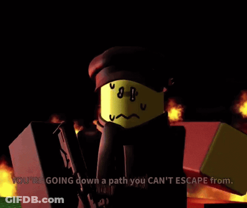 Cartoon Character Says You're Going Down A Path You Can't Escape From GIF