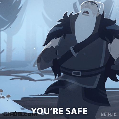 Cartoon Character Says You're Safe GIF