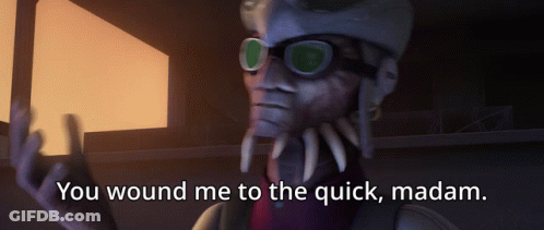 Cartoon Character Says You Wound Me To The Quick GIF