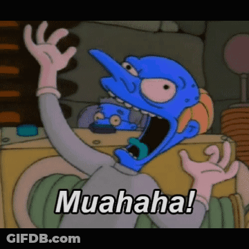 Cartoon Character Screaming Muahaha GIF