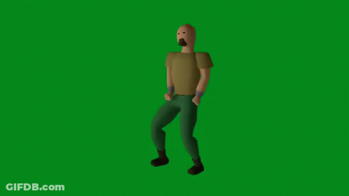 Cartoon Character Screaming On Green Screen GIF