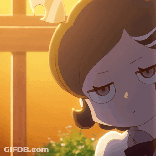 Cartoon Character Serious Close Up GIF