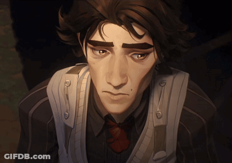 Cartoon Character Serious Look GIF
