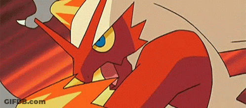 Cartoon Character Shooting Fireball GIF