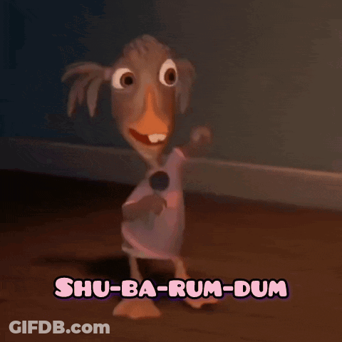 Cartoon Character Shu-Ba-Rum-Dum Di-Rap-Da GIF