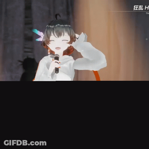 Cartoon Character Singing Into Microphone GIF