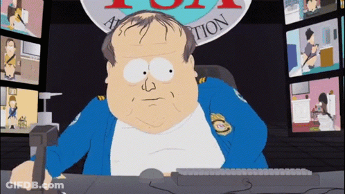 Cartoon Character Sitting At Desk In Front Of Fox Sign GIF