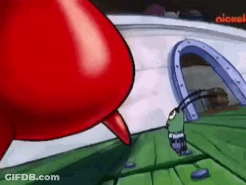 Cartoon Character Sitting At Table Saying Roy Baker GIF