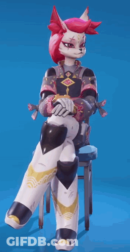 Cartoon Character Sitting Cross-Legged GIF