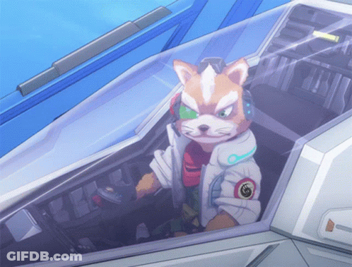 Cartoon Character Sitting In Airplane Cockpit GIF