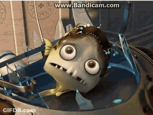 Cartoon Character Sitting In Car GIF