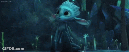 Cartoon Character Sitting In Cave GIF