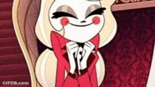 Cartoon Character Sitting In Chair Smiling GIF