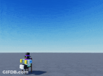 Cartoon Character Sitting In Chair With Hat GIF