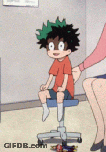 Cartoon Character Sitting On Chair GIF